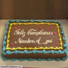 Feliz Cumpleanos Amigo Pastle Con Nombre