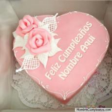 Feliz Cumpleanos Sobrina Pastle Con Nombre