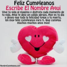 Mensaje De Cumpleaños Para Una Mi Amor Con Nombre