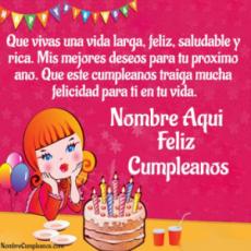Nombre Mensaje De Cumpleaños Para Una Sobrina